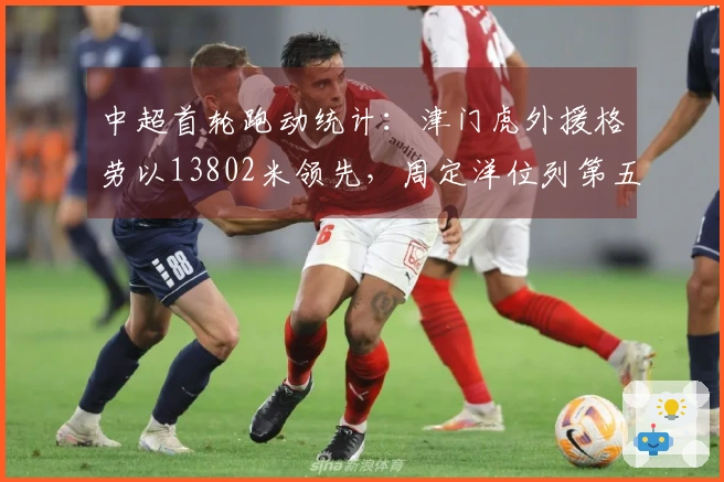 中超首轮跑动统计：津门虎外援格劳以13802米领先，周定洋位列第五